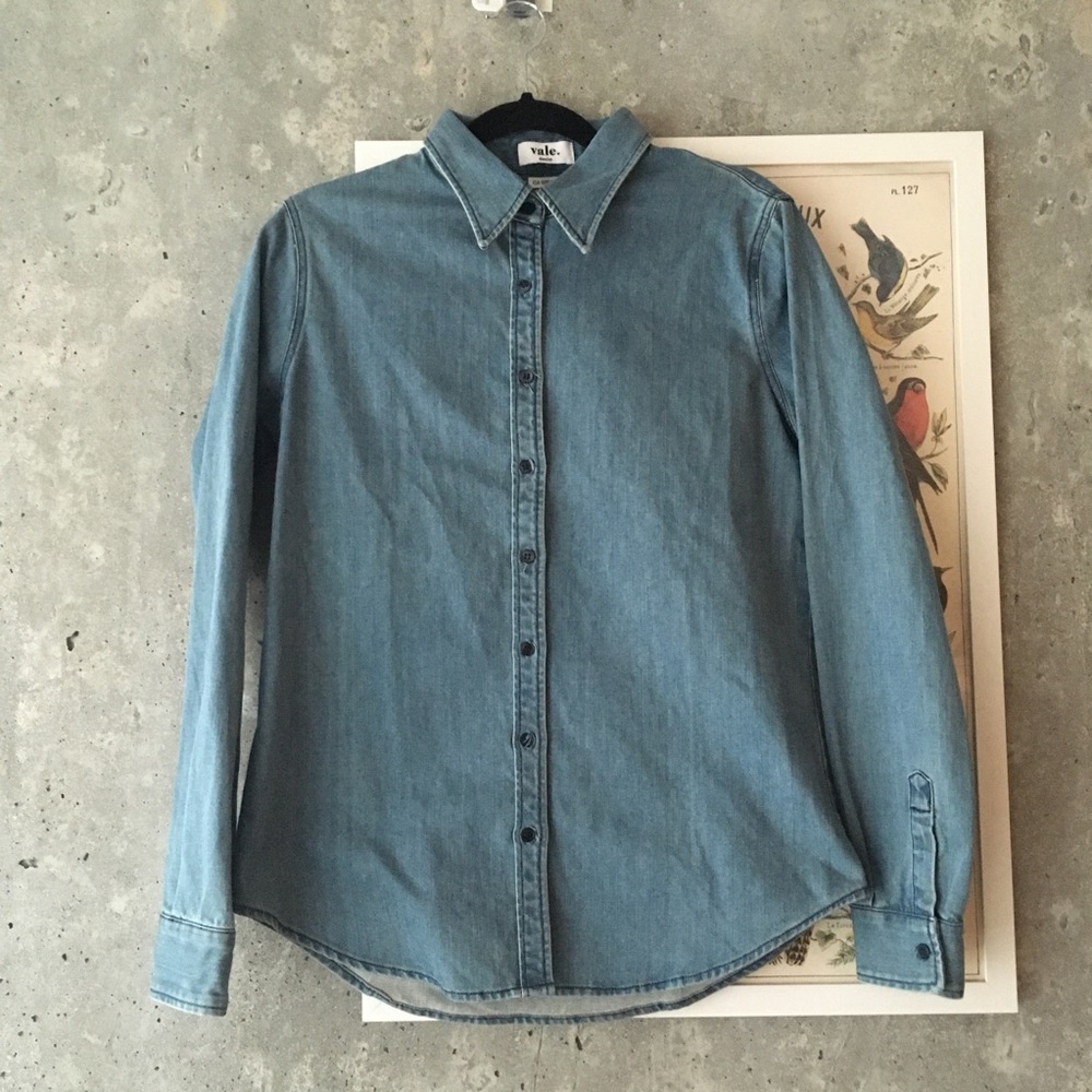 Blue Denim Button Down Shirt